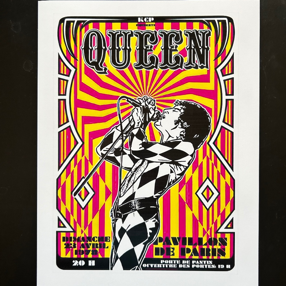Unframed Retro Concert Print 8.5 x 11"